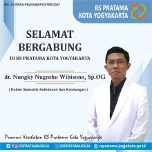 Selamat bergabung bersama kami di RS Pratama Kota Yogyakarta dr. Nungky Nugroho Wibisono, Sp.OG 