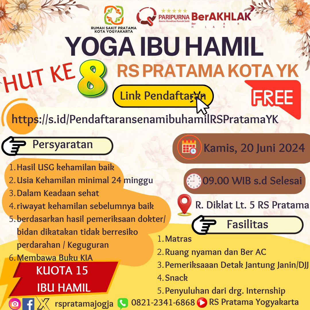 YOGA IBU HAMIL DI RS PRATAMA KOTA YOGYAKARTA