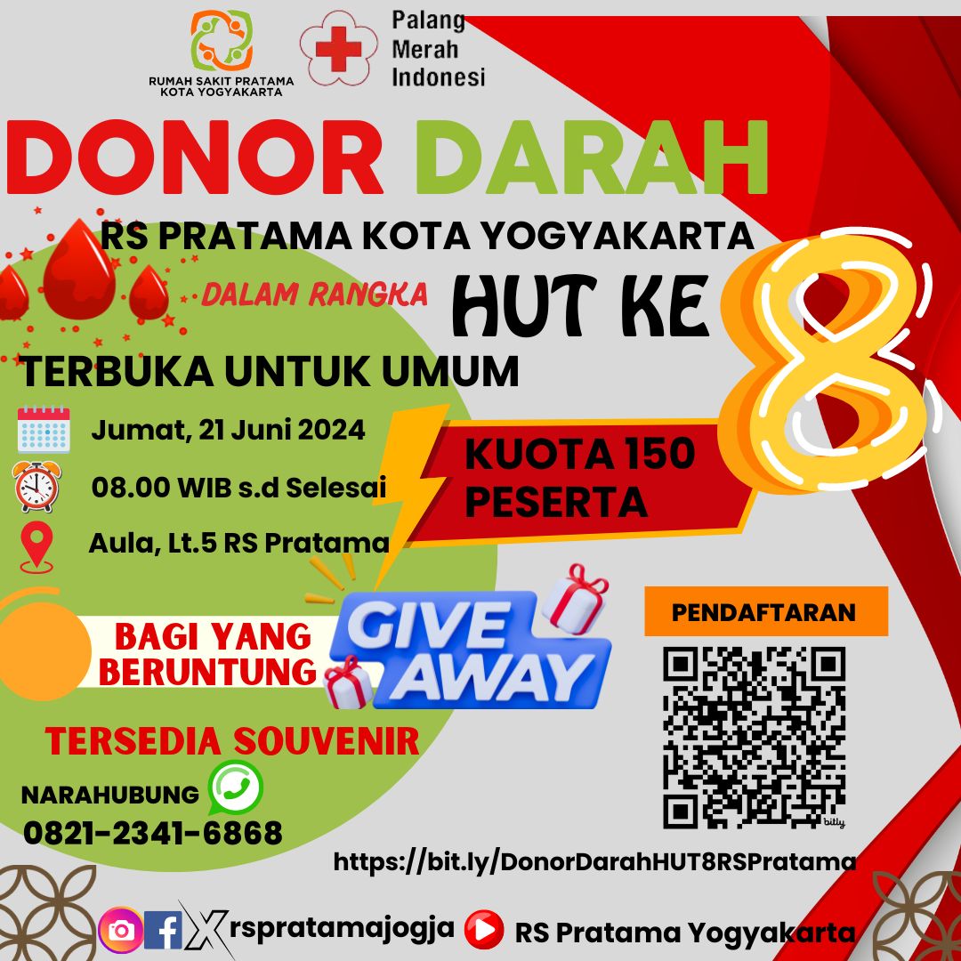 DONOR DARAH DALAM RANGKA HUT RS PRATAMA KE- 8